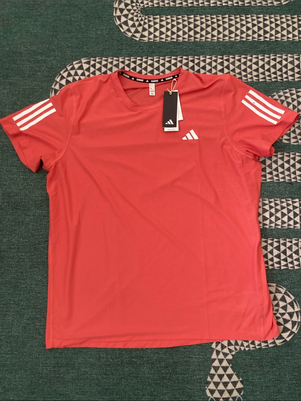 Adidas Men's Own The Run Short Sleeve Training Tee - Size XL